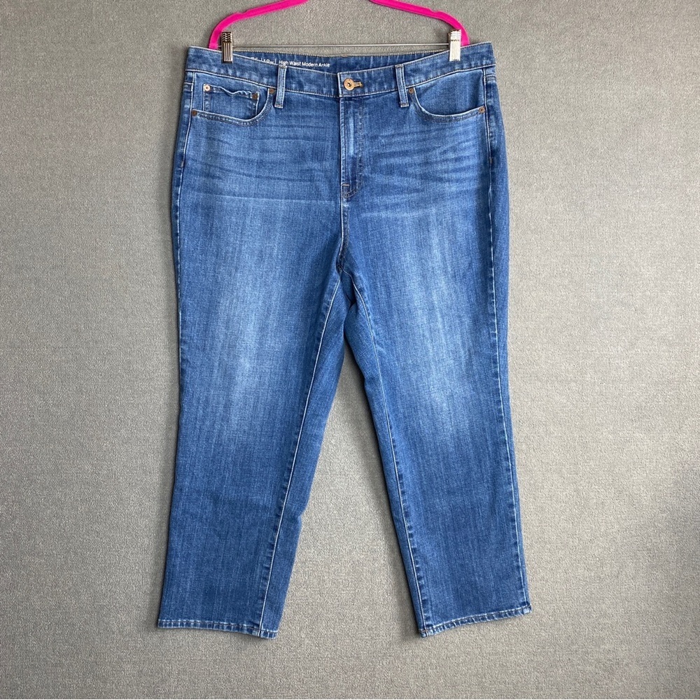 Talbots Modern Ankle Jeans High Waist Flawless Straight Leg Ankle size 18W